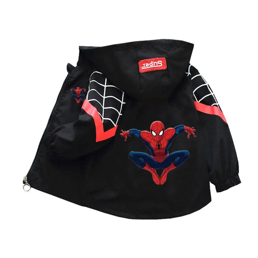 Spiderman Hooded Kids Jacket