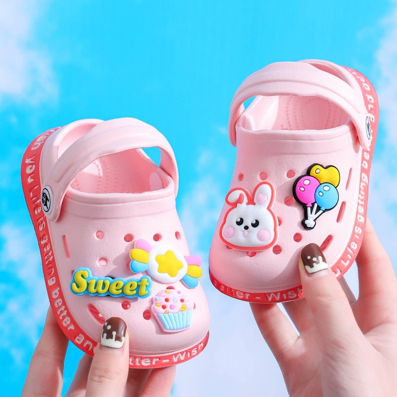 3-18y Kids Mules & Clogs Summer Baby Boys Girls Croc Sandals Flat Heel  Cartoon Beach No-Slip Slippers Children Garden Shoes C20 - Price history &  Review | AliExpress Seller - Fashoin Brand